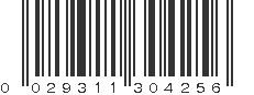 UPC 029311304256