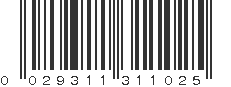 UPC 029311311025