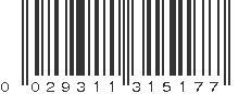 UPC 029311315177