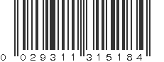 UPC 029311315184