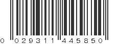 UPC 029311445850