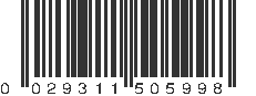 UPC 029311505998