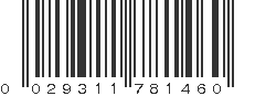 UPC 029311781460
