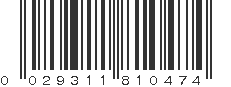 UPC 029311810474