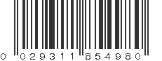 UPC 029311854980