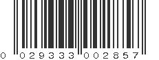 UPC 029333002857