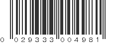 UPC 029333004981