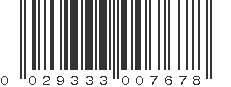 UPC 029333007678