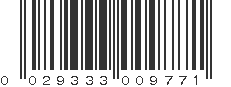 UPC 029333009771