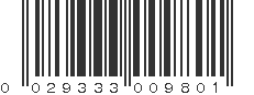 UPC 029333009801