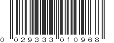 UPC 029333010968