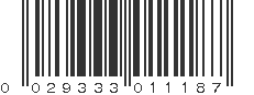 UPC 029333011187