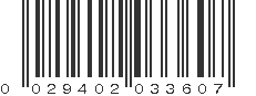 UPC 029402033607