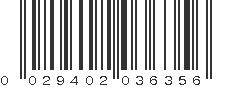 UPC 029402036356