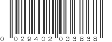 UPC 029402036868