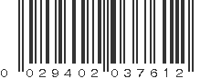 UPC 029402037612