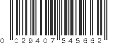 UPC 029407545662