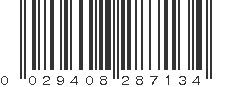 UPC 029408287134