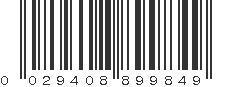 UPC 029408899849