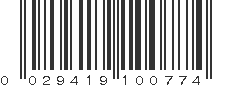 UPC 029419100774