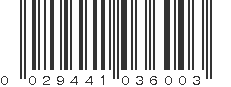 UPC 029441036003