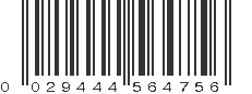 UPC 029444564756