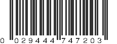 UPC 029444747203