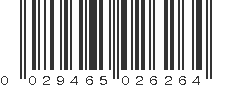 UPC 029465026264