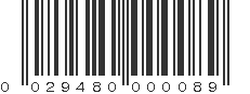 UPC 029480000089