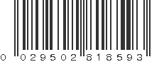 UPC 029502818593