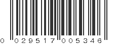 UPC 029517005346