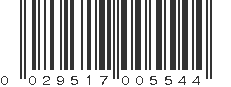 UPC 029517005544