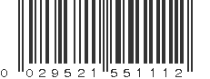 UPC 029521551112