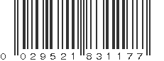 UPC 029521831177