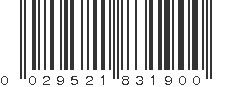 UPC 029521831900