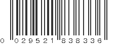 UPC 029521838336