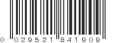 UPC 029521841909