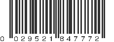 UPC 029521847772