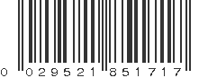 UPC 029521851717