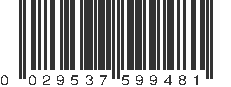 UPC 029537599481