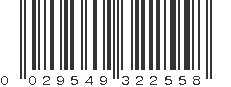 UPC 029549322558