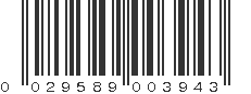 UPC 029589003943