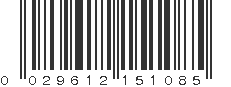 UPC 029612151085