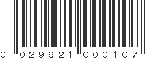 UPC 029621000107