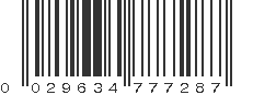 UPC 029634777287