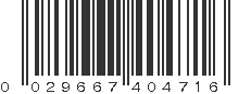 UPC 029667404716