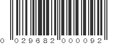 UPC 029682000092