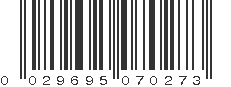 UPC 029695070273