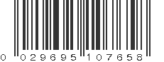 UPC 029695107658