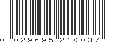 UPC 029695210037